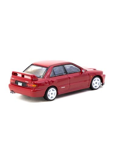 Tarmac Works 1/64 Mitsubishi Lancer Gsr Evolution Iı Red With Tarmac Cards - Global64 Çok Renkli