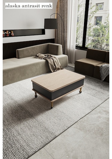 Kolexonline Nino Akıllı Sehpa Tekerli Ayaklı Çekmeceli