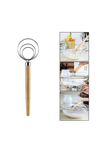 Ulzyvf Yumurtası Tutar Taşınabilir Pişirme Paslanmaz Paslanmaz Mutfak Mikser Kılavuz Kazançılar İnç Hamur Hamur Ekmek Dıy Danimarka Çırpma Çırpıcı Çelik Çelik Bakeware Aracı Ahşap 9 İx Paslanmaz Çelik