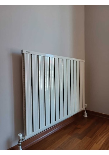 Alüminyum Panel Radyatör Klasik Model 1000 Mm X 5 Dilim Ral 9010 Kırık Beyaz