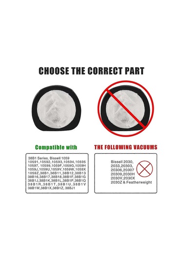203-7423, 2037423, 38b1 3'ü 1 Arada Dikey Süpürge, Elektrikli Süpürge Yedek Parçası İçin 4'lü Yedek Filtre