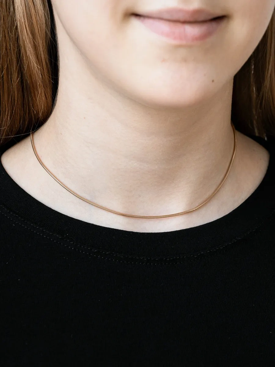 Voznesenskij Uvelirnyj Zavod Yılan Modelle Gümüş 925 Altın Kaplama Kolye 453784797 Altın