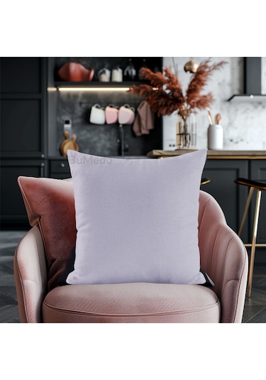 Dekoratif 4'lü Kırlent Yastık Kılıfı Seti - 42 X 42 Cm - Açık Gri