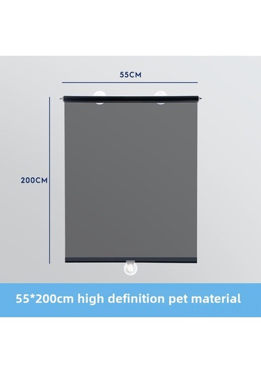 Maiyame Kamyon Ön Camı Genişleyebilir Güneşlik - Isı Yalıtımı, Yüksek Kaliteli Şeffaflık, Süction Cup Montajlı 55x200 Cm