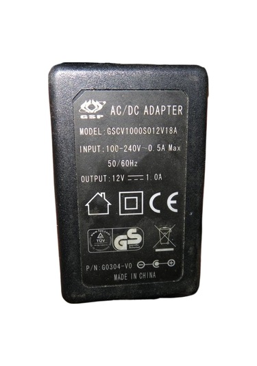 Gsp 12v 1a Modem Ve Arduino Uyumlu Plastik Kasa Priz Tipi Adaptör Gscv1000s012v18a