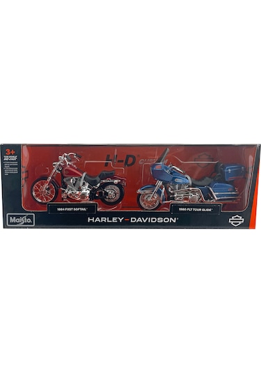 1/18 Harley-davidson İkili Motorlar 80'ler
