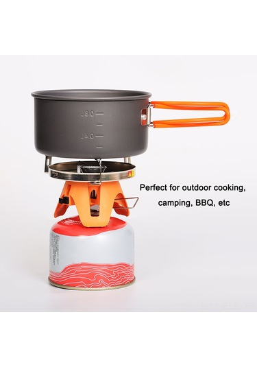 Xindoker Outdoor Kamp Fırını - Taşınabilir Tek Alevli Gaz Ocağı, Rüzgar Engeli İle 1800w, Çelik/alüminyum/krom,野炊/bbq İçin Çok Renkli