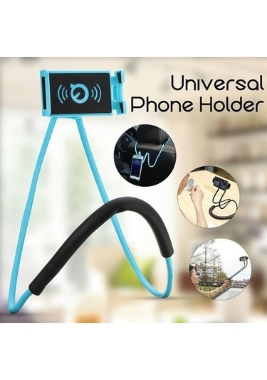 Dima Home-044 Boyunluk Telefon Taşıma Aparatı Siyah