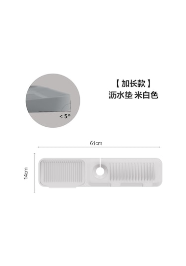 Springsun Pratik Ve Dayanıklı Silikon Lavabo Altlığı - Su Sıçrama Önleyici, Uzun Ömürlü Mutfak Paspası Siyah