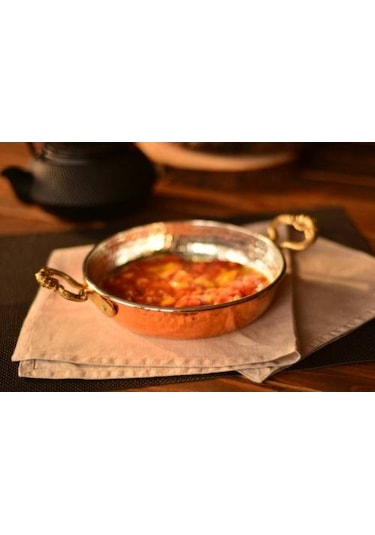 Bakır Sahan .20CM Bakır Kulplu Yumurta Tavası.bakır Tava