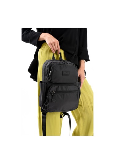 Ultra Hafif Şik Ve Su Geçirmez Orta Boy Sırt Çantası Siyah Model: 571-13-9d Siyah