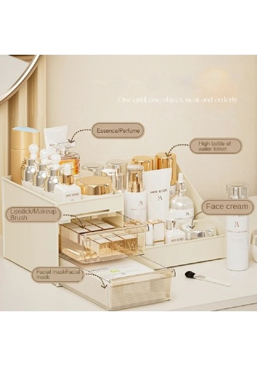 Maoyaya Şeffaf Çekmece Tarzı Makyaj Kutusu Yurdu Organizatör Plastik Çok Renkli, Pratik Dekoratif Kutu Çok Renkli