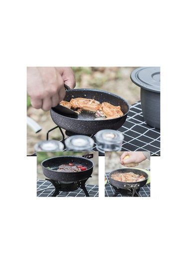 Jeemson "katlanabilir Alüminyum Omlet Tavası - Hafif Ve Taşınabilir 23.5cm " Çok Renkli