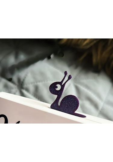 Salyangoz Kitap Ayracı - Tatlı Yer İşareti Salyangoz