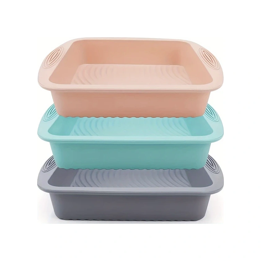 Sunshine011 Gri 1 Adet Yapışmaz Silikon Pişirme Kalıbı: Kek Ekmek Pasta İçin Ev Ve Profesyonel Fırınlar