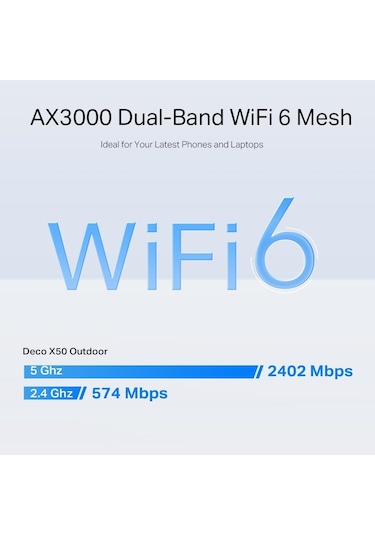 Tp-link Deco X50 Outdoor AX3000 Dış Ve İç Mekan Mesh Wi-Fi Ünitesi