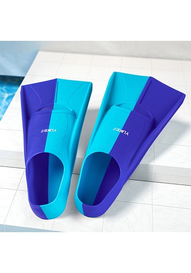 Vkemall Mavi Silikon Yüzme Ayak Kanadı - Geniş Kanatlı, İki Kanallı Su Çıkışı, Dayanıklı Ve Konforlu - Yetişkin & Çocuklar İçin Snorkel, Diving Ve Antrenman Çok Renkli