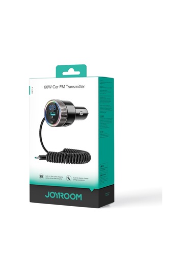 Joyroom Jr-ccb02 Araba Bluetooth 5.4 Kablosuz Verici Mp3 Çalar Siyah