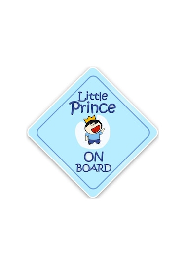 Arabada Prens Var Arabada Bebek Var Sticker Etiket 18Cm