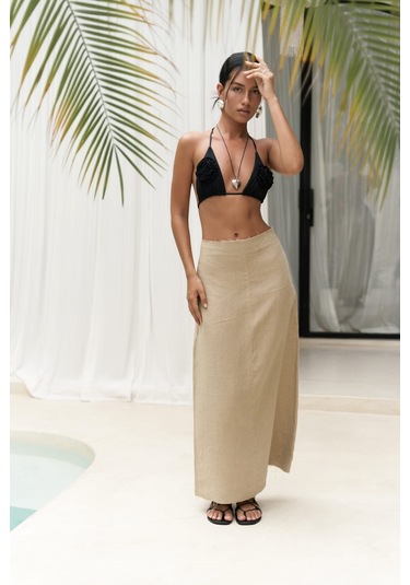 Samir Pis Detay Haki Keten Etek Haki