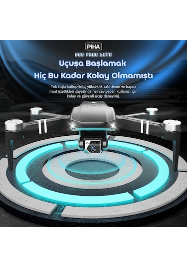 S65 Free Lıte 2 Batarya, 30 Dakika Uçuş, 1080p Çift Esc Kamera, Fırçasız Motorlu Drone/app Kontrlü/siyah