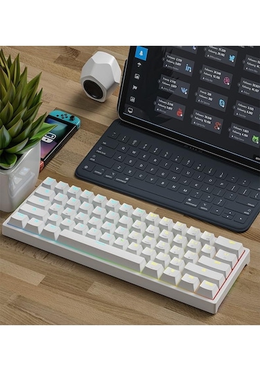 Leaven K620 Blue Switch Kablolu USB Type-c RGB Mekanik Oyuncu Klavyesi