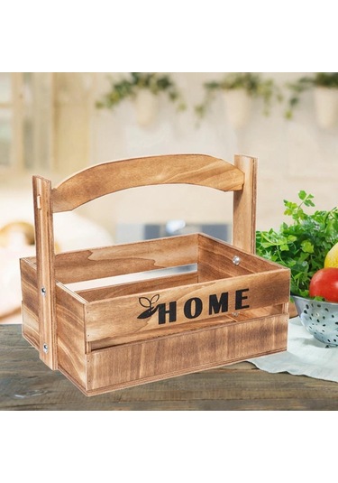 Suntek Masa Üstü Oturma Odası Için Meyve Sepeti Kahverengi