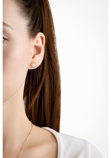 So Chic İnci Zarafeti 18 Ayar Sarı Altın Kaplama Gümüş Seti Sarı