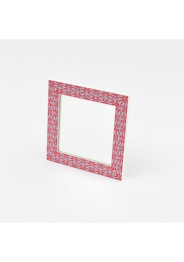 Rumi Kırmızı Kare Ayna Kırmızı