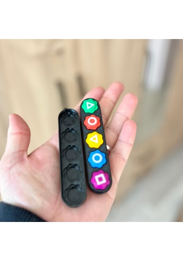 Squid Game Beş Taş - Kutulu Ve Kumlu Model - Renkli Taş Gonggi