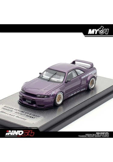 Inno 1/64 Nissan Skyline Gt-r R33 "pandem / Rocket Bunny" Purple Çok Renkli
