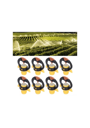 Wezone 10 Adet Plastik Sulama Başlığı - G1/2 Dış Vida Bağlantı - 4-5m Buhar Yayılma - Su Tasarrufu %65 - Seracılık Bahçe Teras Uygun