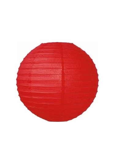 Dekoratif Çin Feneri Kağıt Lamba - Kırmızı Renkli