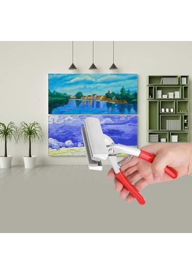 Jialan Tuval Pense Metal Geniş Çene Kelepçesi Yağlı Boya Tablo