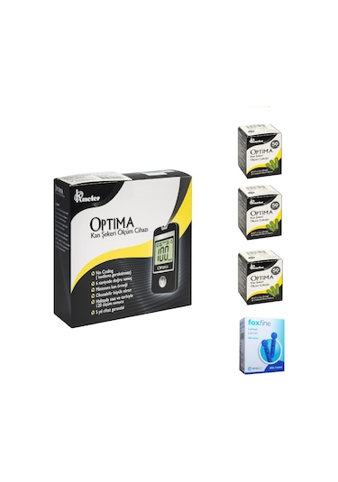 Optima Şeker Ölçüm Cihazı + 150 Strip + 100 Lanset