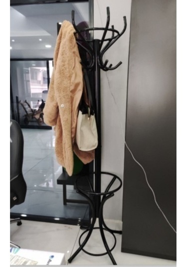 Teknor Lüks Siyah Metal Portmanto Askılık Siyah