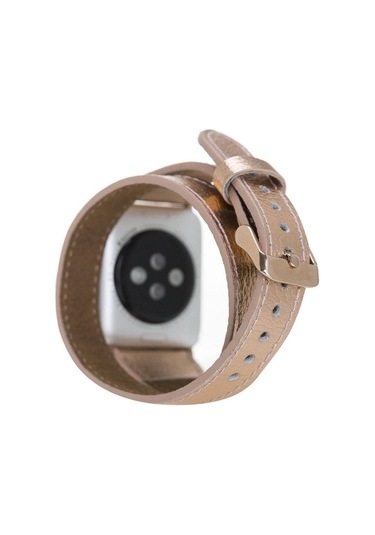 Mars İnce Çift Tur Apple Watch Deri Kordon