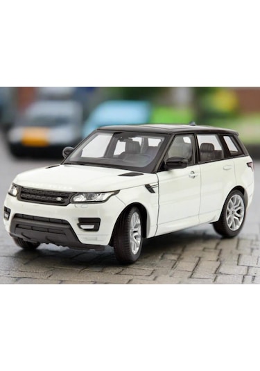 Oyuncak Metal Model Araba 1/36 Çek Bırak Beyaz Range Rover Sport