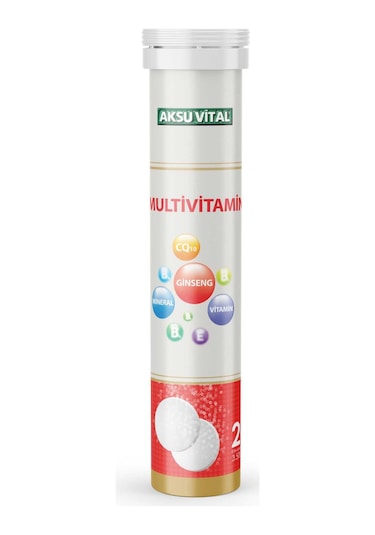 Aksu Vital Multivitamin Efervesan 20 Tablet