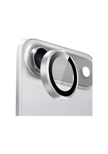Buff Apple Uyumlu iPhone 17 Air Metal Kamera Lens Koruyucu Silver Gümüş