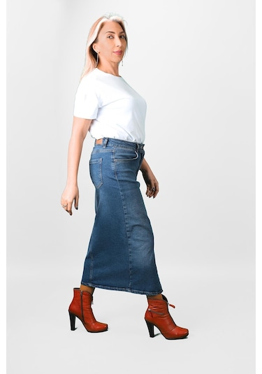 Kadın Kalem Kot Etek 2k/6411 001