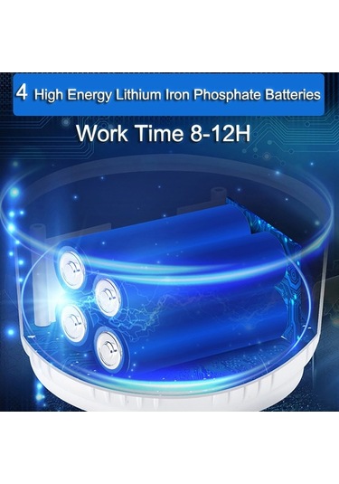 Ebitda Güneş Enerjili Led Kamp Lambası, 4 Beyaz Beyaz