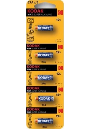 Kodak 5 Adet Ultra Alkaline 27A Kumanda Pili 30414402