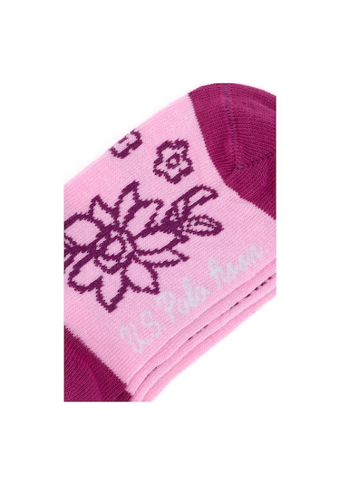 U.s. Polo Assn. Kız Çocuk Pembe Çorap Soket 50298750-vr041 Pembe
