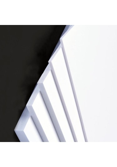5mm Beyaz Foreks Levha Pvc Foam Levha Dekota Levha Maket Malzemesi