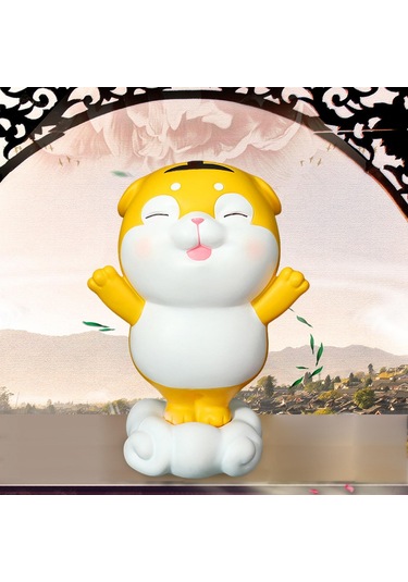 Homyl Çin Tarzı Heykeli Kumbara Para Kutusu Heykelcik Ev Ayakta Orta