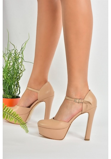Fox Shoes Ten Platform Kalın Yüksek Topuklu Kadın Ayakkabı M24600