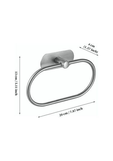 Besthome1 Modern Gümüş Banyo Havluluk, Pratik Organizasyon Ürünü Siyah Siyah