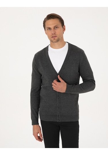 Pierre Cardin Erkek Koyu Gri Melanj Hırka Triko 50317330-vr128 Koyu Gri Melanj Pierre Cardin Erkek Koyu Gri Melanj Hırka Triko 50317330-vr128 Koyu Gri Melanj