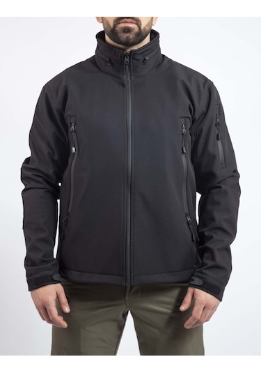 Vav Wear Tactical Outdoor Softshell Erkek Mont Shellht04 Siyah